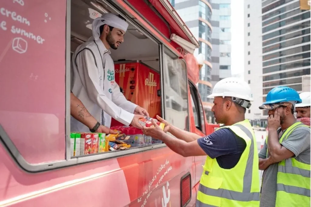 alt="Dubai Summer Support: “Al Freej Fridge” to Distribute 2 Million Refreshments to Workers"