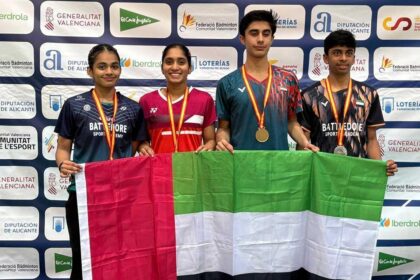 alt="UAE's teen badminton stars stun Europe with a medal sweep"