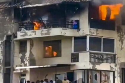 alt="Delhi High-Rise Horror: Father, 2 Kids Leap to Death in Midnight Fire Escape Tragedy"