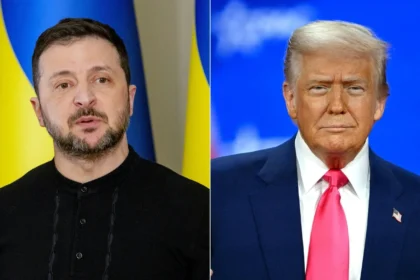 alt="Zelenskiy and Trump Agree to Strengthen Ukraine's Defences Following Airstrikes"