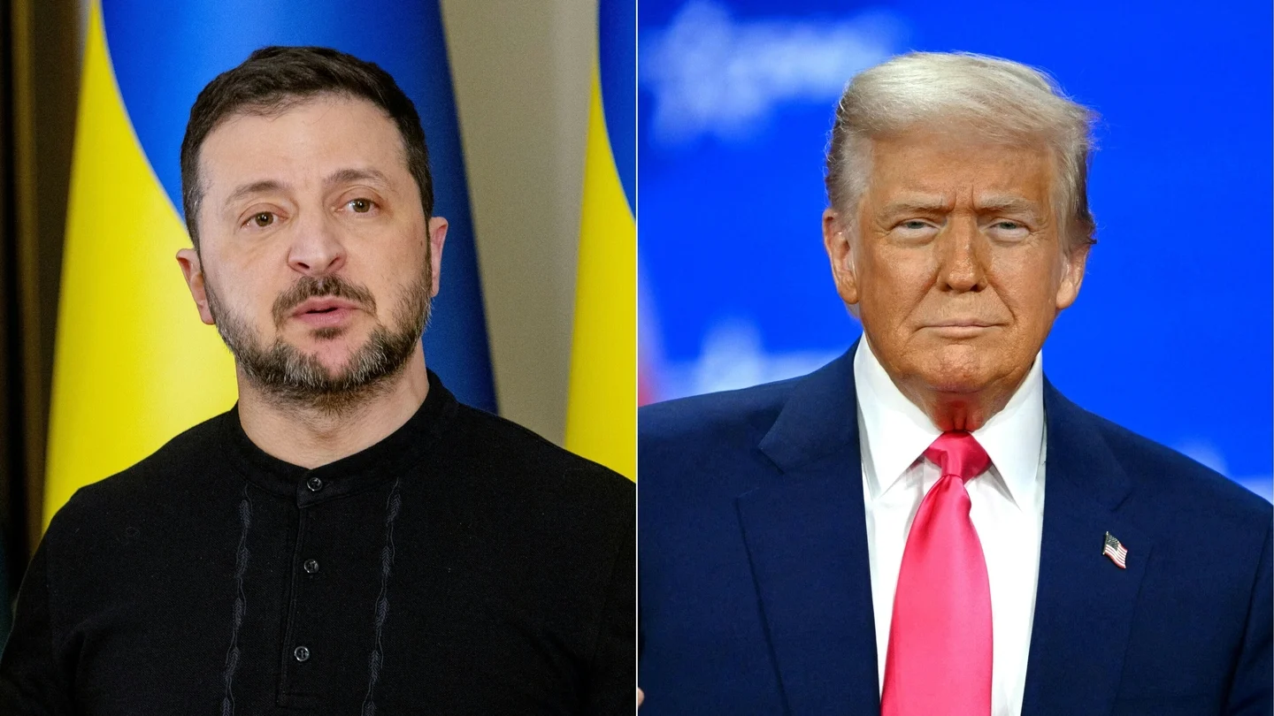 alt="Zelenskiy and Trump Agree to Strengthen Ukraine's Defences Following Airstrikes"