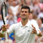 alt="Djokovic Hits Century of Wins, Powers into Wimbledon Fourth Round"
