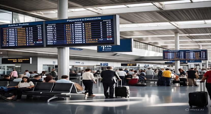 alt="France's Air Traffic Strike Intensifies Travel Mayhem At Major Airports"
