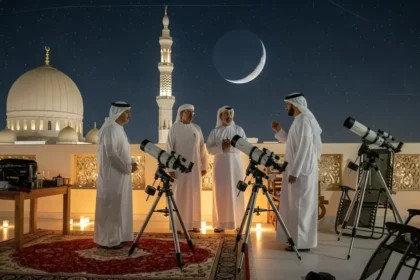 alt="The moon sighting for the next UAE holiday may provide a long weekend"