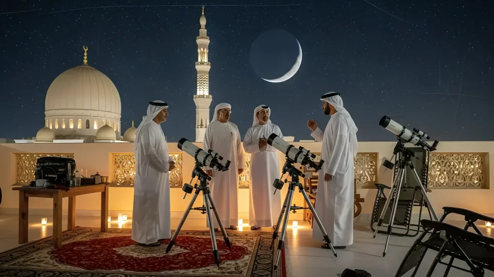 alt="The moon sighting for the next UAE holiday may provide a long weekend"