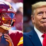 alt="Washington Commanders' name change back to Redskins is tied to Trump's stadium deal"