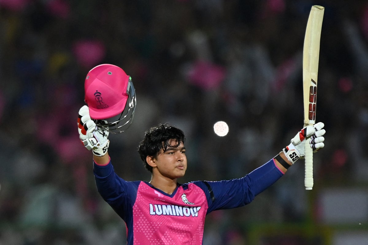 alt="To see India's teenage cricket sensation Vaibhav Suryavanshi, fans travel six hours"