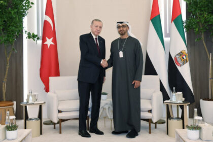 alt="The president of the United Arab Emirates begins a historic state visit to Turkey for strategic talks"