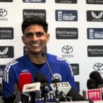 alt="In the thrilling Edgbaston match, Gill's historic feat puts England on the defensive"