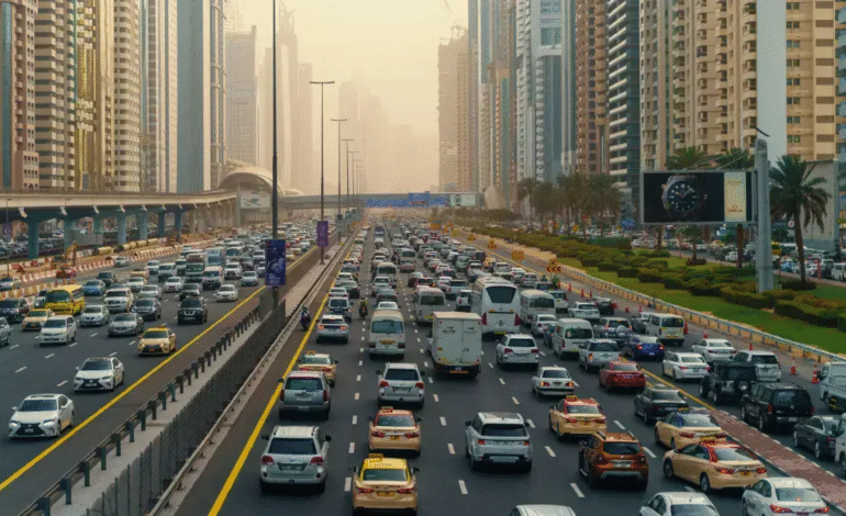 alt="morning-traffic-alert-slowdowns-reported-on-e11-sheikh-zayed-road-and-near-difc"